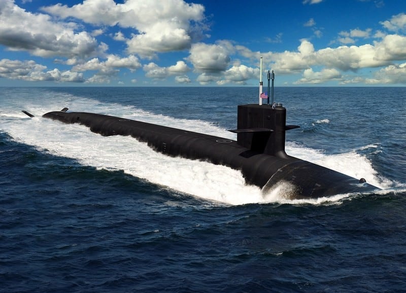 US Navy Columbia class submarine