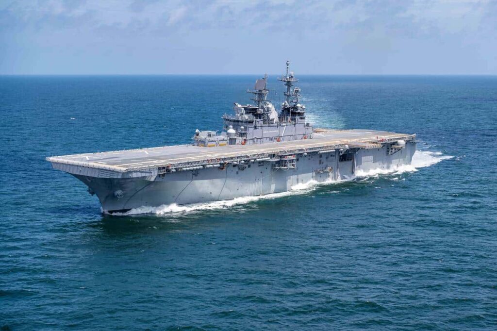 US Navy amphibious assault ship