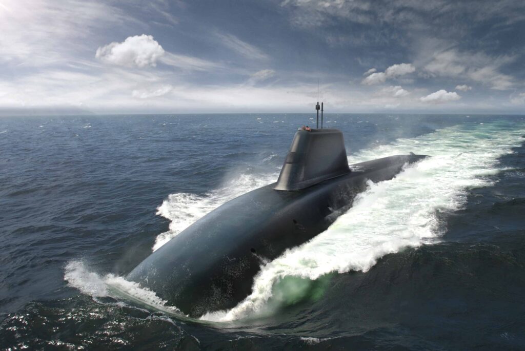 An artist's impression of the Dreadnought-class submarine.