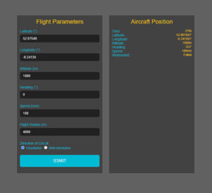 Flight Path Creator new Smith Myers ARTEMIS simulator environment for testing ground based training and analysis