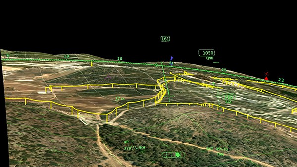 Power lines- Elbit 5th Gen vision suite – helicopter pilot X-Sight HMD POV of fused Xplore and BrightNite feeds