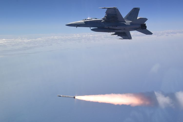 US Navy F/A-18 Aircraft Launches AARGM-ER for Third Live-Fire Test