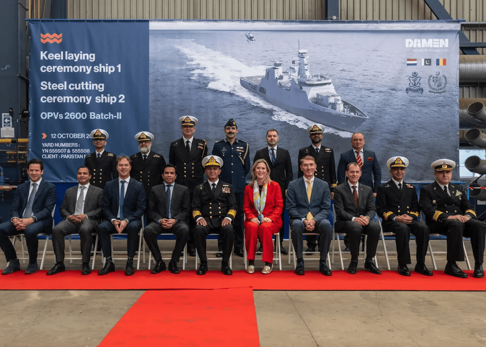 Damen Begins Construction of Second Batch of OPVs for Pakistani Navy