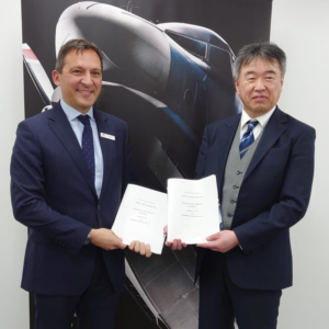 Tristan-Crawford-CEO-AERALIS-and-Katsuo-Tanaka-san-President-Aircraft-Division-at-ShinMaywa