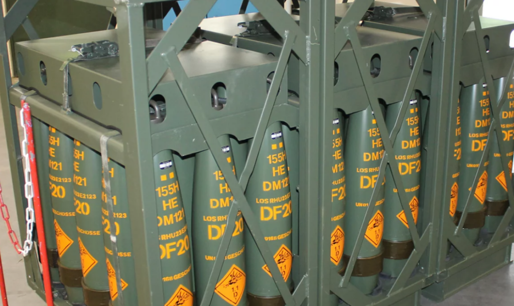 German Bundeswehr Rheinmetall artillery ammunition deal