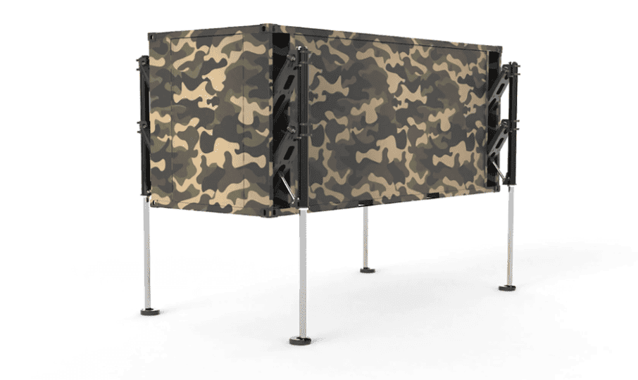 Hydraulic Legs Developed for Containerized Infrastructure