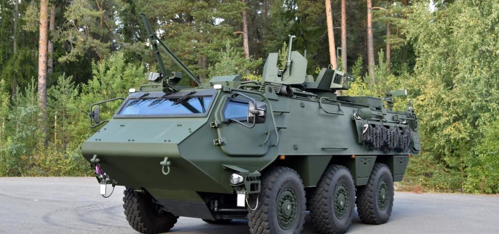 Patria Delivers Six-Wheeled Armored Vehicles