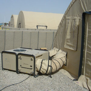 Compact AC unit for military tents