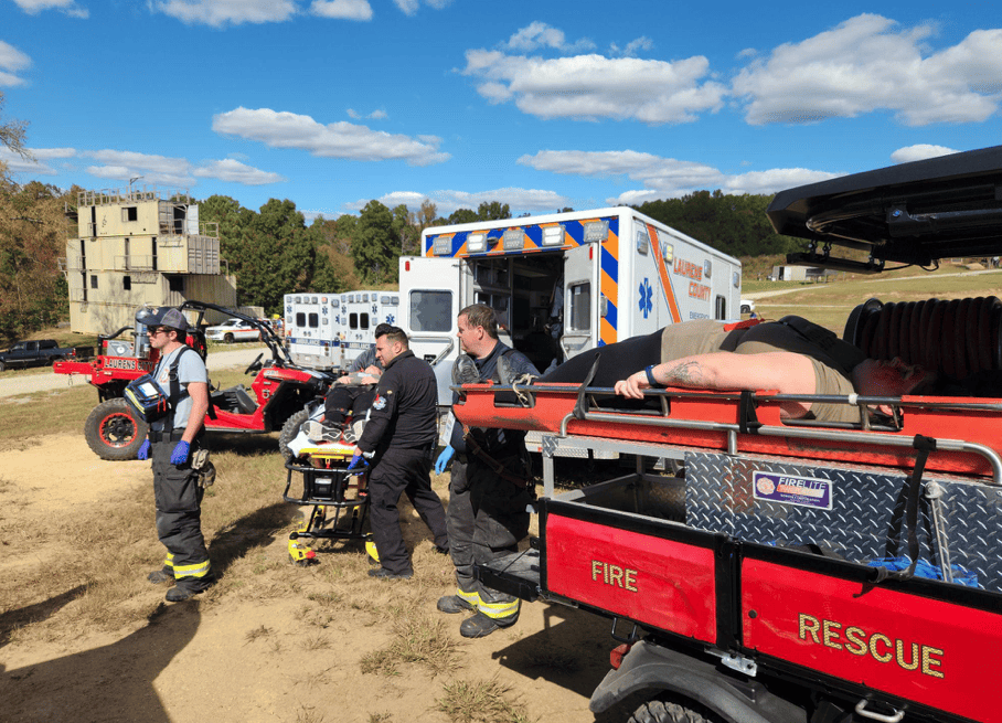 VKIS discusses supportting the Laurens County EMS Mass Casualty Training event