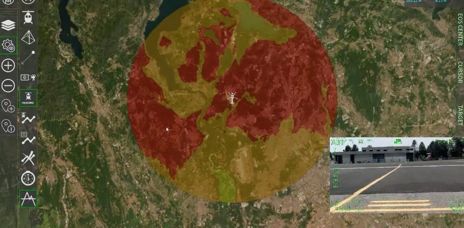 Terrain Above Elevation Visualization Capability for OPENSIGHT Mission Console