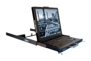 SlimLine 1U lcd rack mount drawer monitor keyboard