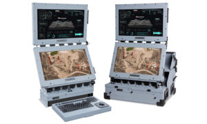 tactical two view mobile workstation