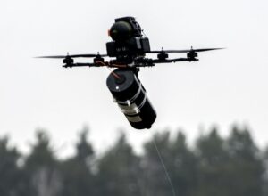 Fiber optic drone