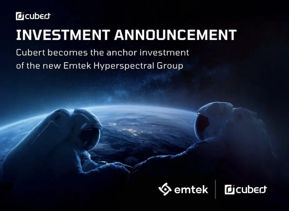 Cubert Establishes EMTEK Hyperspectral Group Anchor Following Majority Acquisition