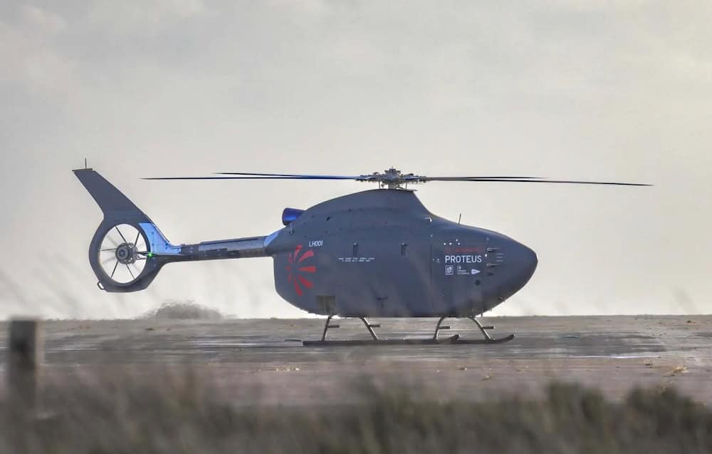 Autonomous Proteus Helicopter Completes Maiden Flight for Royal Navy & UK Defence