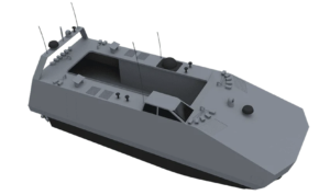 Płytka pływająca (USV) z możliwością prowadzenia wojny elektronicznej firmy Eureka Naval Craft