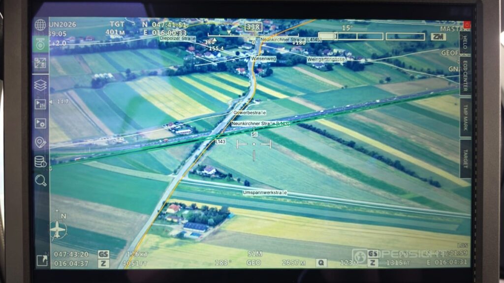 OPENSIGHT Mission Console Integrated on Airborne Aircraft Platform 2