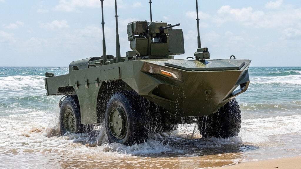Unmanned Amphibious Vehicle Unveiled for Autonomous Beachhead Reconnaissance