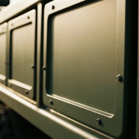 Military-grade vehicle body panels and fairings