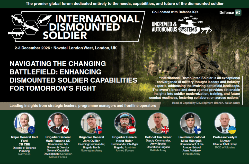 International Dismounted Soldier 2026 Announces New Speakers & Focus on Future Soldier Capability